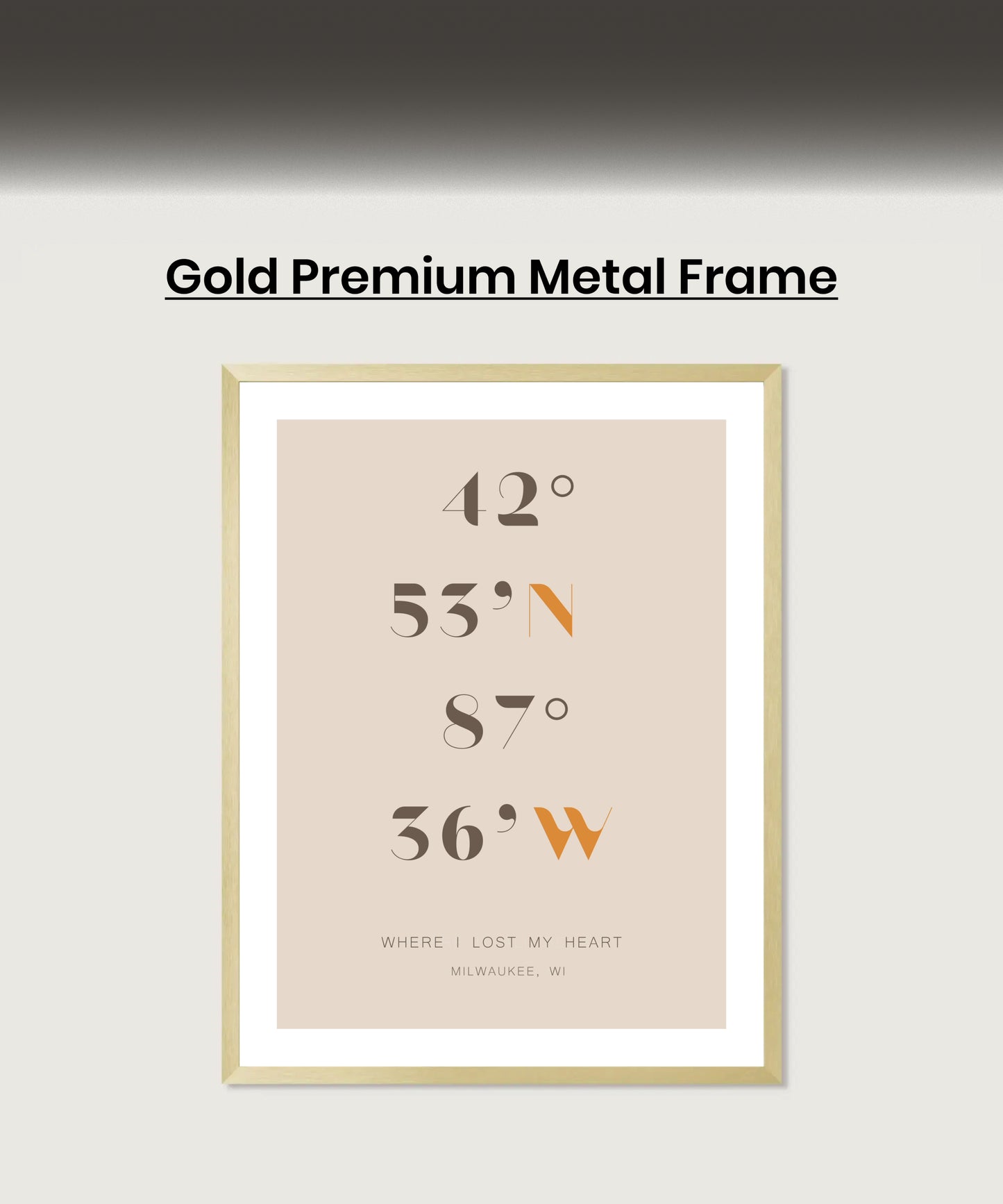 Personalized Coordinates Map Print for Anniversary Gift, Long Distance Relationships, Valentines Day, Romantic Gift for Him or Her